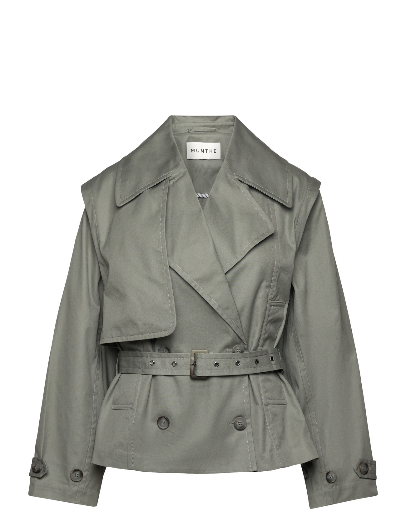 Sofua Trench Coat Kåpe Green Munthe