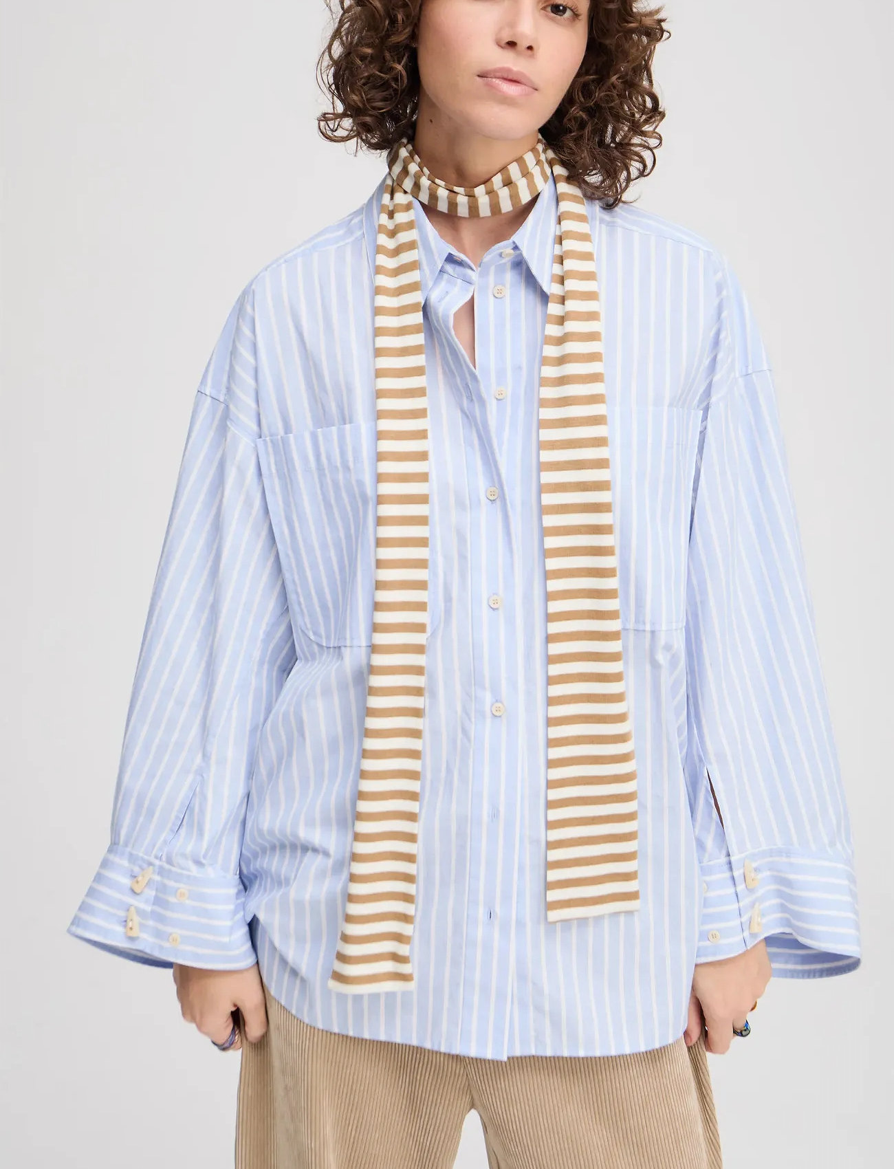 Munthe Lizi, One Size, Beige, Tørklæder > Letvægtstørklæder, Dame