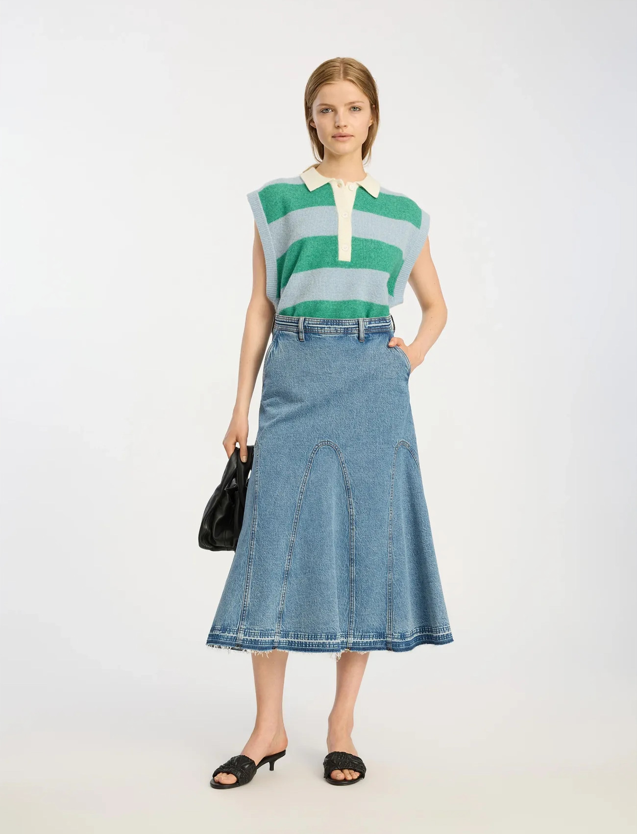 Munthe Braylin, 34, Blue, Designere > Denim Nederdele, Dame