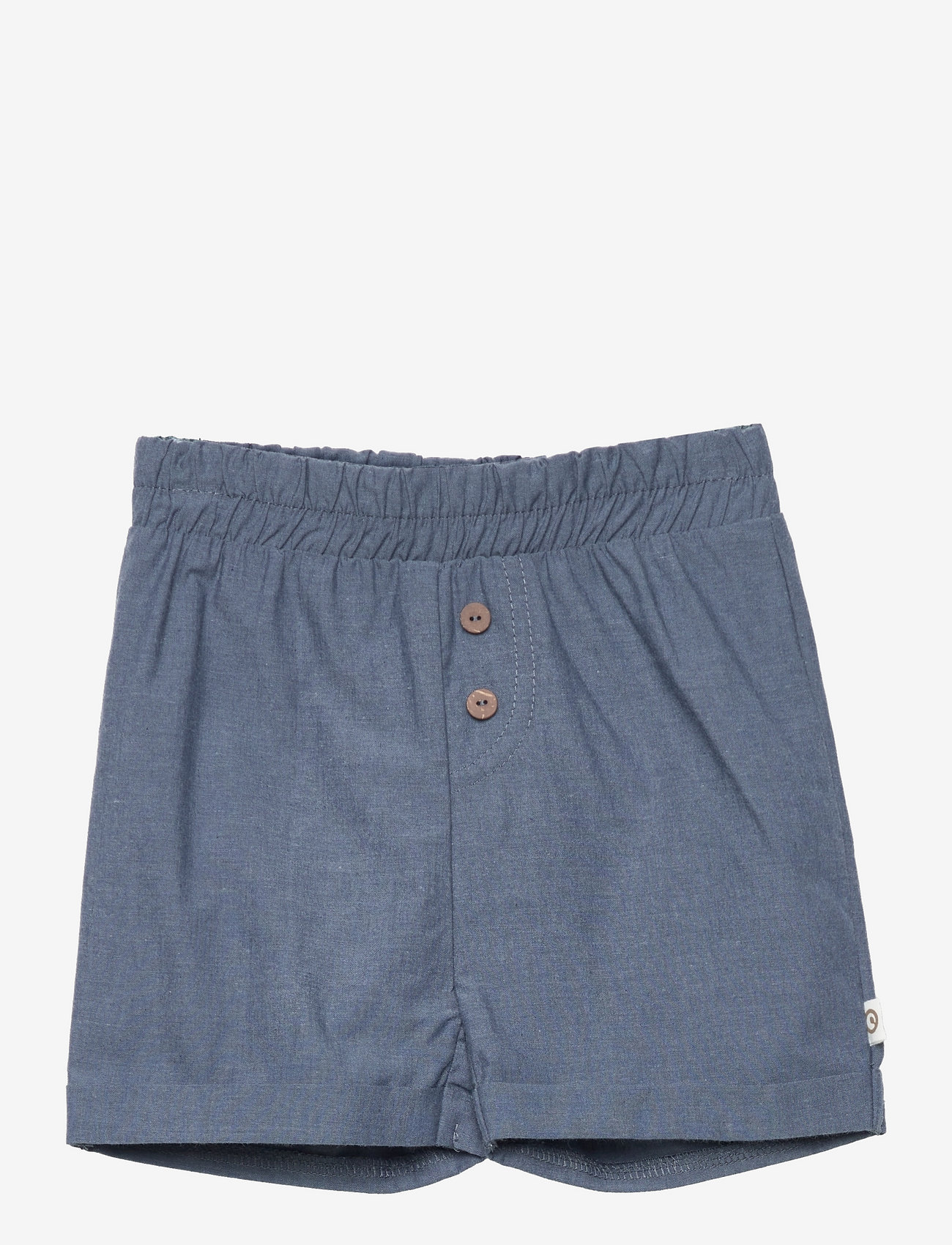 Green Cotton Chambray Shorts Baby 