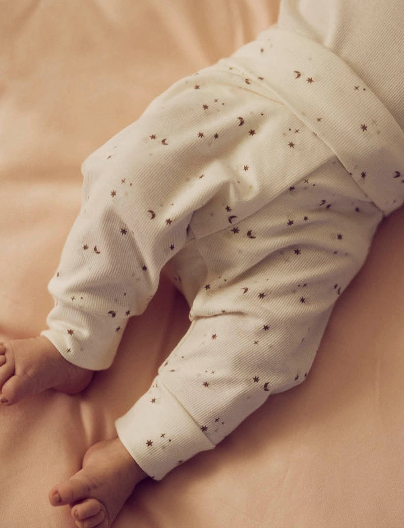 Müsli by Green Cotton Sparkle Pants, 50, White, Underdele > Leggings, Børn