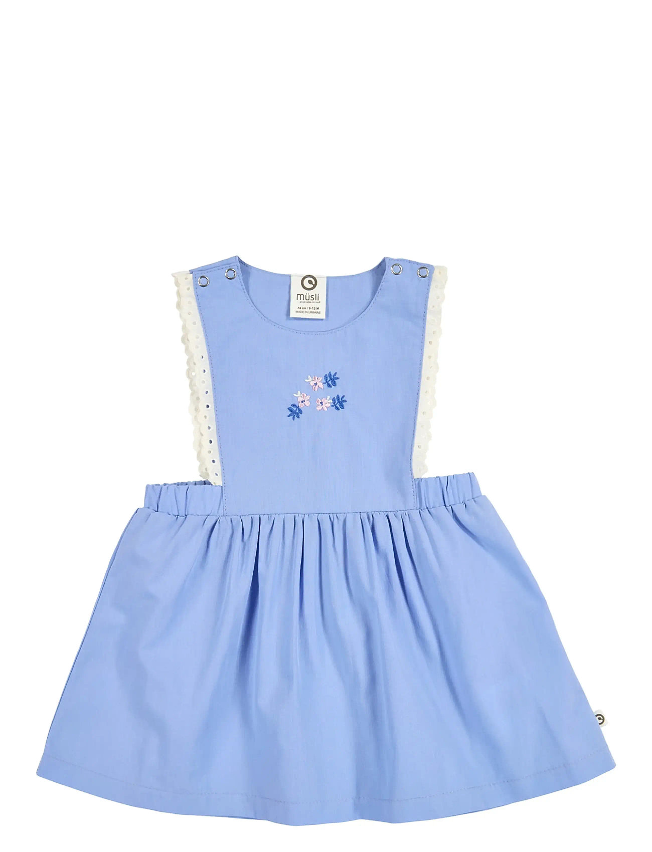 MÜSLI BY Grün Baumwolle Spring Pinafore Kleid Baby Blau - 74 - Kinder