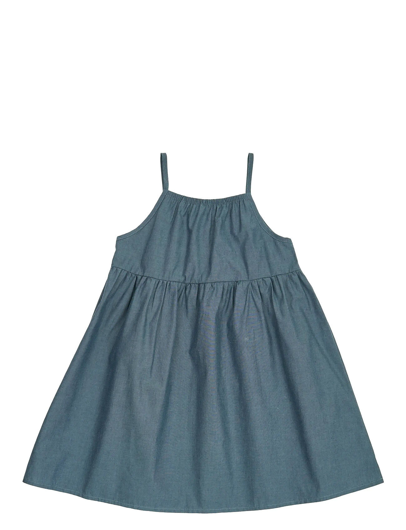 MÜSLI BY Grün Baumwolle Spring Ärmellos Kleid Blau - 128 - Kinder