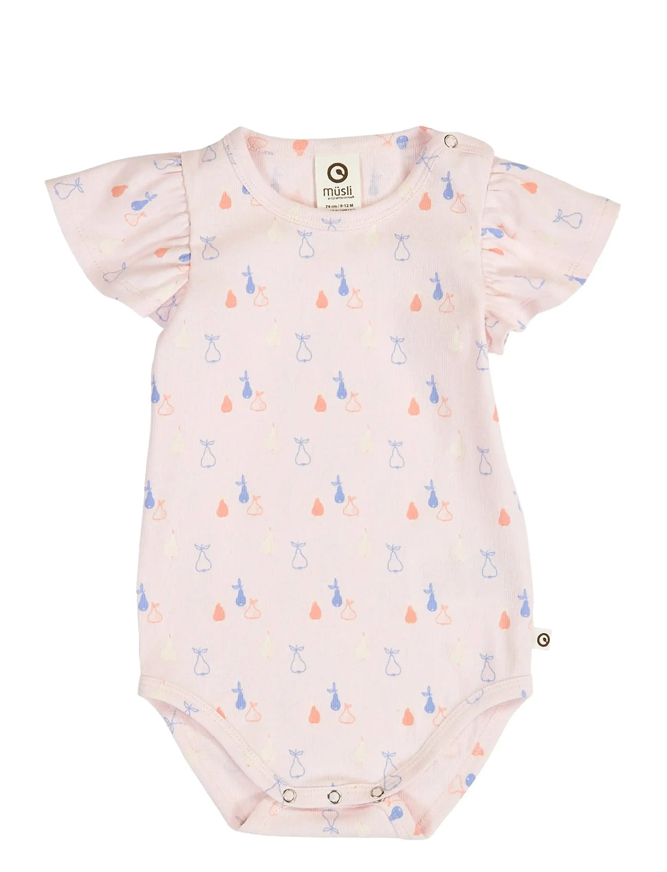 MÜSLI BY Grün Baumwolle Picnic Frill S/S Body Pink - 74 - Kinder