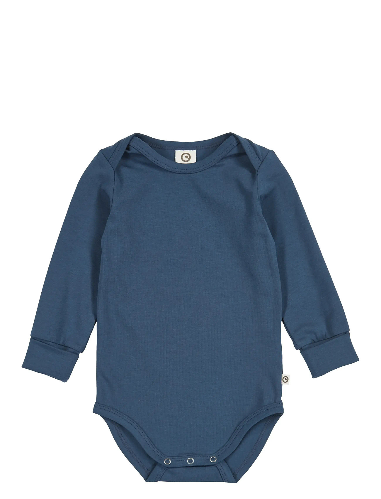 Müsli by Green Cotton Cozy Me L/S Body, 86, Blue, Bodys > Langærmede, Børn