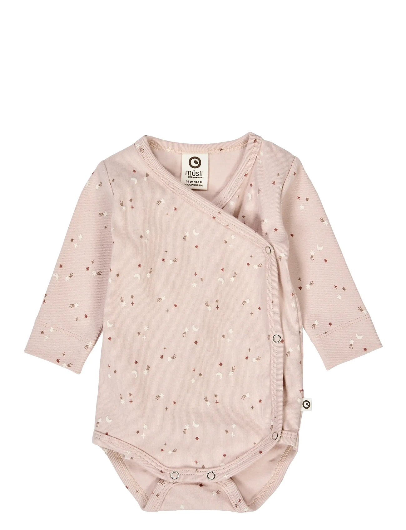 MÜSLI BY Grün Baumwolle Stars L/S Body Pink - 56 - Kinder