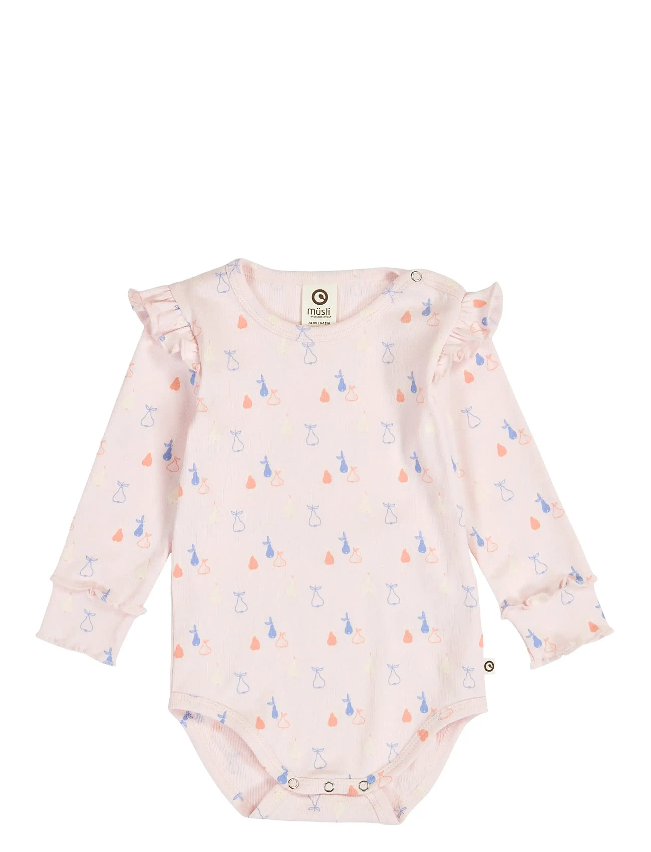 MÜSLI BY Grün Baumwolle Picnic Frill L/S Body Pink - 68 - Kinder