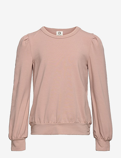 Cozy me bell sleeve T - plain long-sleeved t-shirts - rose wood