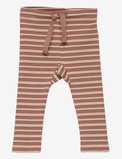Stripe rib pants baby - trousers - brown sugar