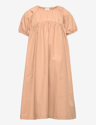Poplin bell s/s dress - short-sleeved casual dresses - seed