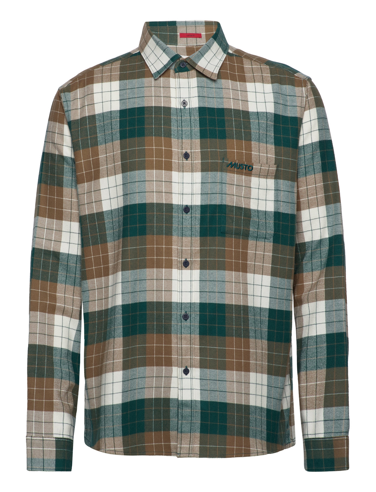 Musto M Marina Plaid Ls Shirt Grön