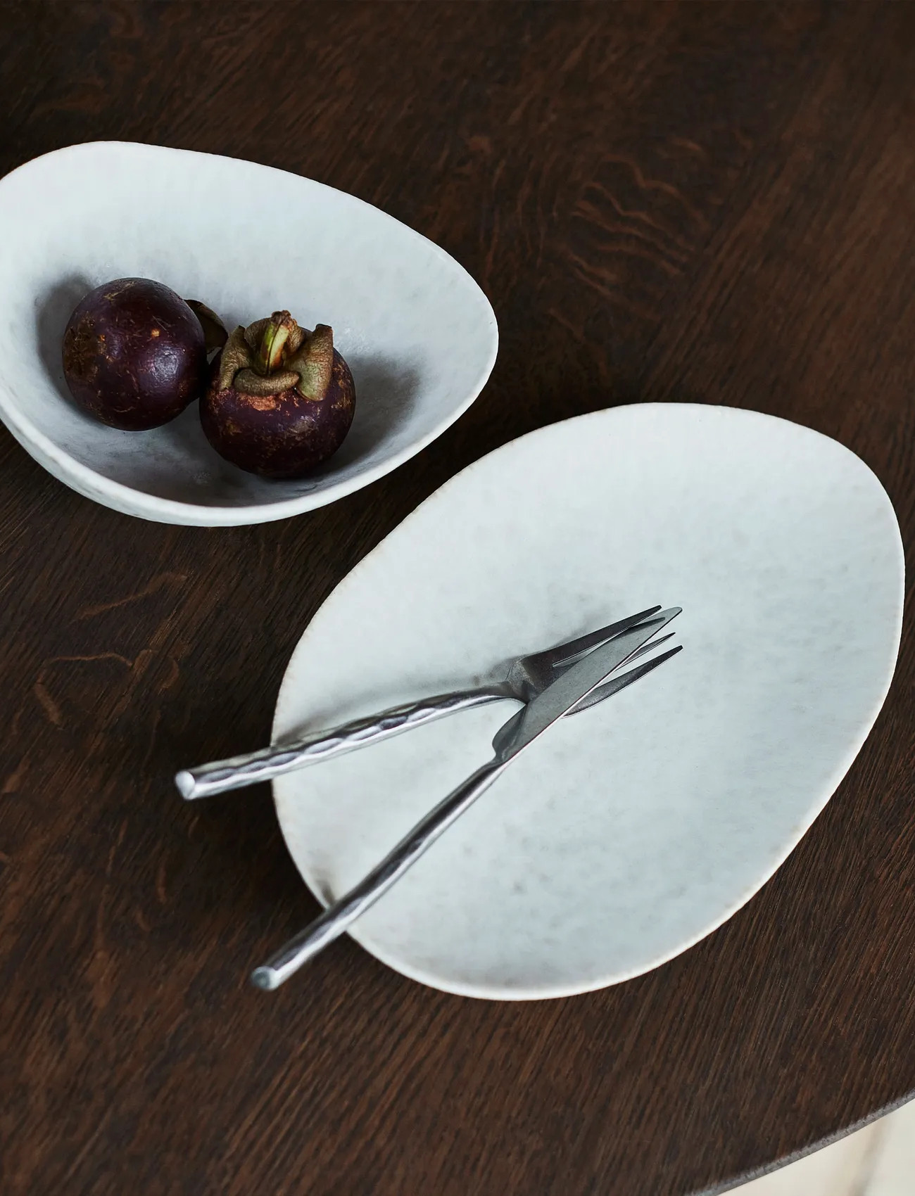 Muubs Dessert Plate Tega Ø28 - Cream, Ø 28 cm, Cream, Tallerkener > Middagstallerkener, Unisex