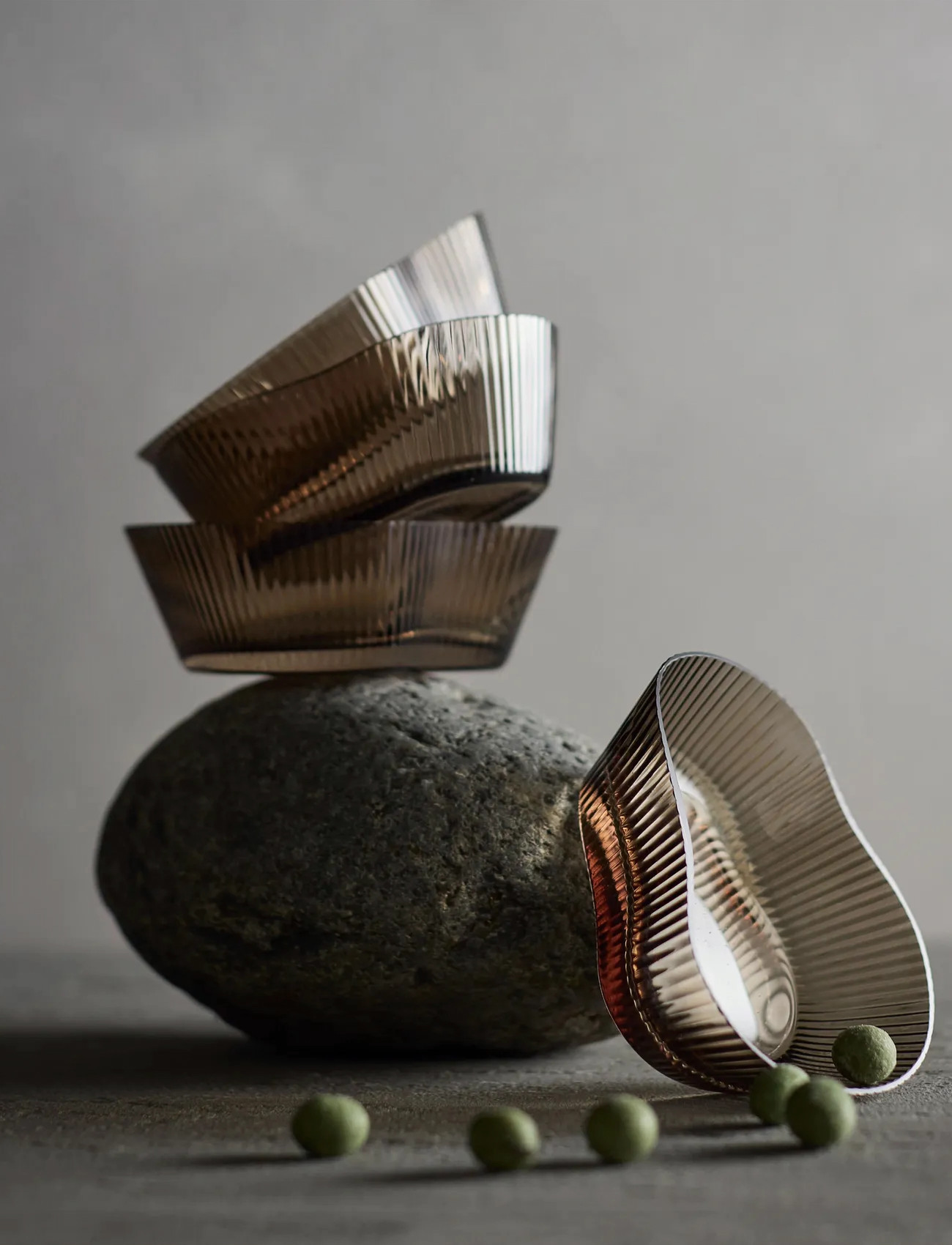 Muubs Snack Bowl Ripe - Smoked Brown S/4 Pcs., One Size, Brown, Skåle Og Serveringsfade > Serveringsskåle, Unisex