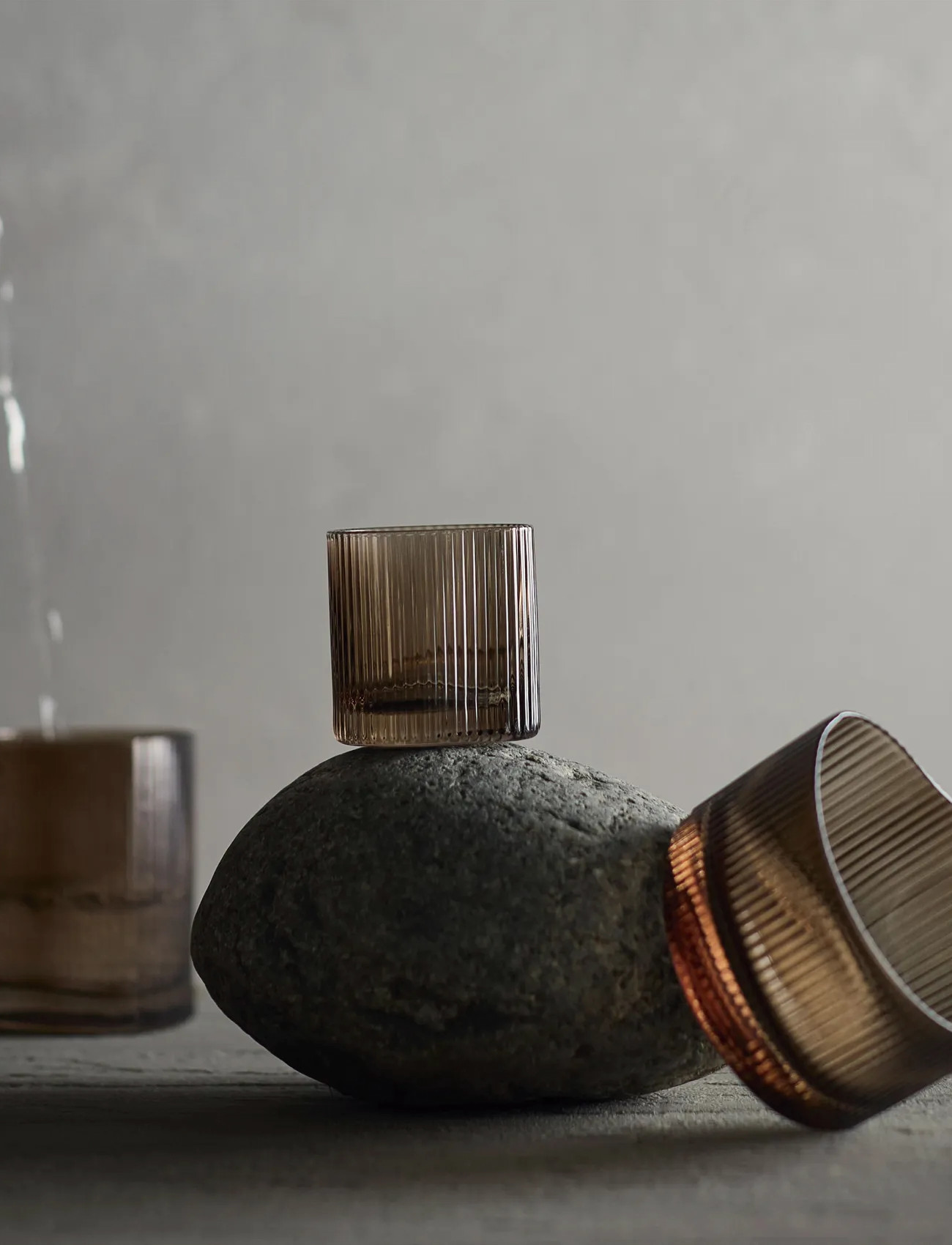 Muubs Glass Ripe Mini - Smoked Brown, 80 ml, Brown, Glas > Drikkeglas, Unisex