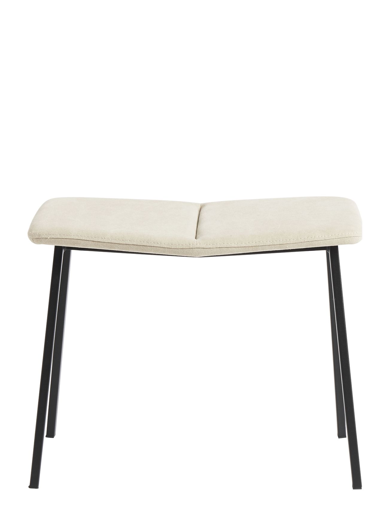 Footstool Chamfer - Desert/Sort Home Furniture Chairs & Stools Chairs Beige Muubs