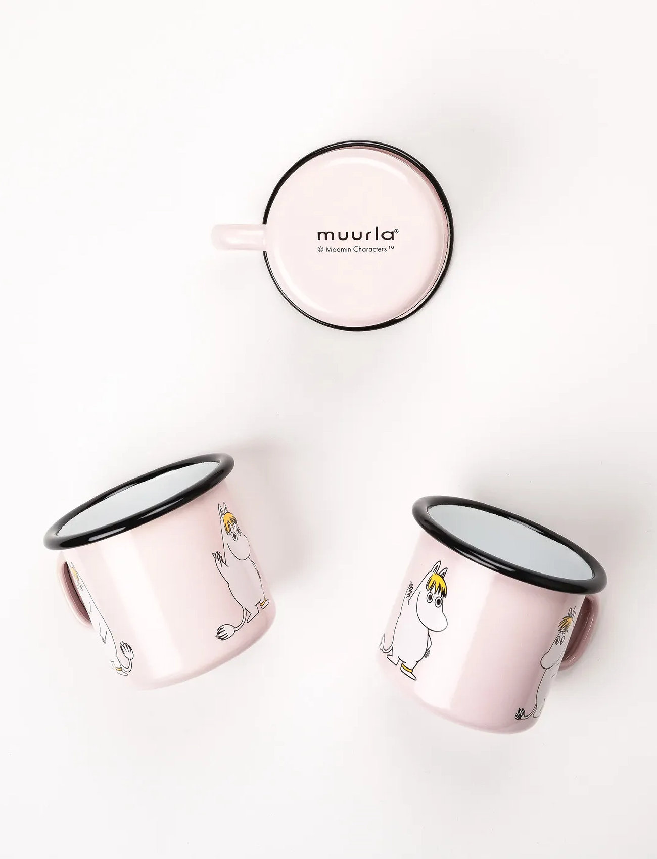 Muurla Moomin Enamel Mug 25Cl, 25 CL, Pink, Kopper & Krus > Kaffekopper, Unisex