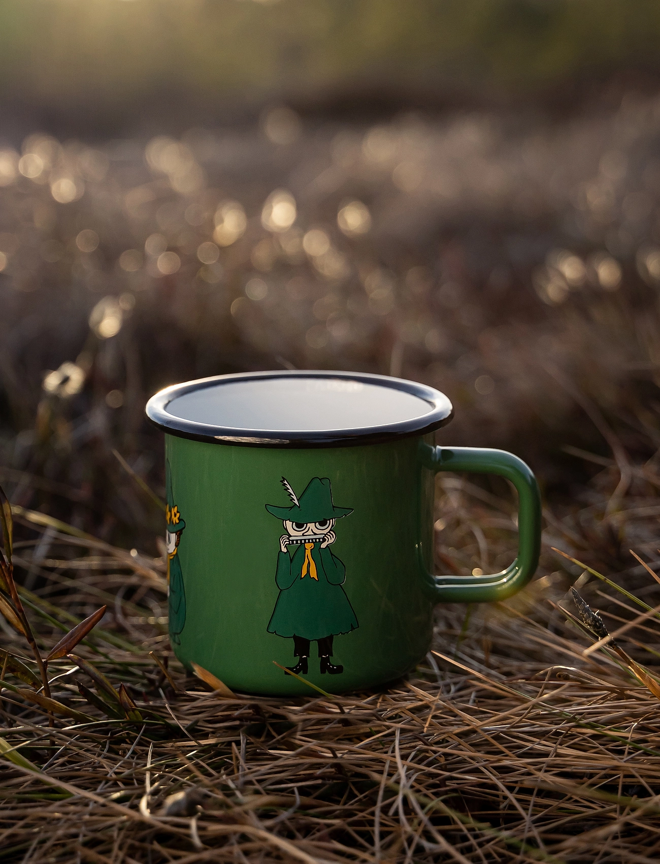 Muurla Moomin Enamel Mug 37Cl, 37 CL, Green, Kopper & Krus > Kaffekopper, Unisex