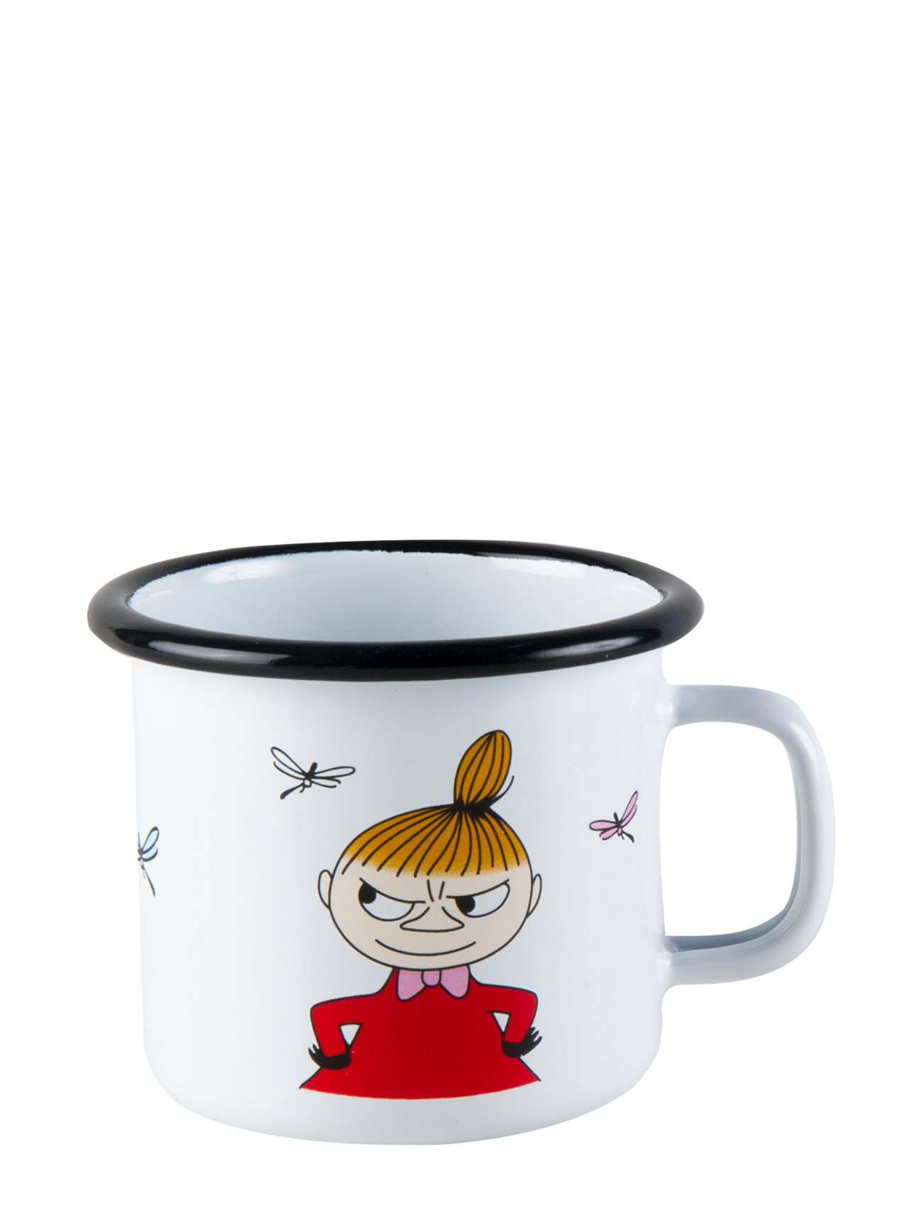 Moomin Enamel Mug 37Cl Little My Home Tableware Cups & Mugs Coffee Cups White Moomin