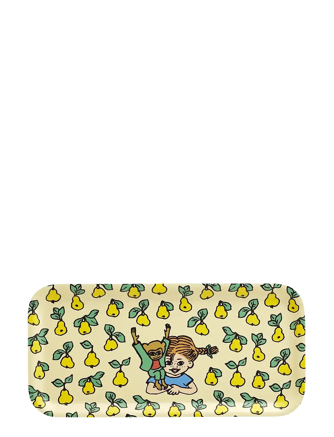MUURLA Pippi Tray Fruits 27X13Cm Gelb - 27X13CM - Unisex