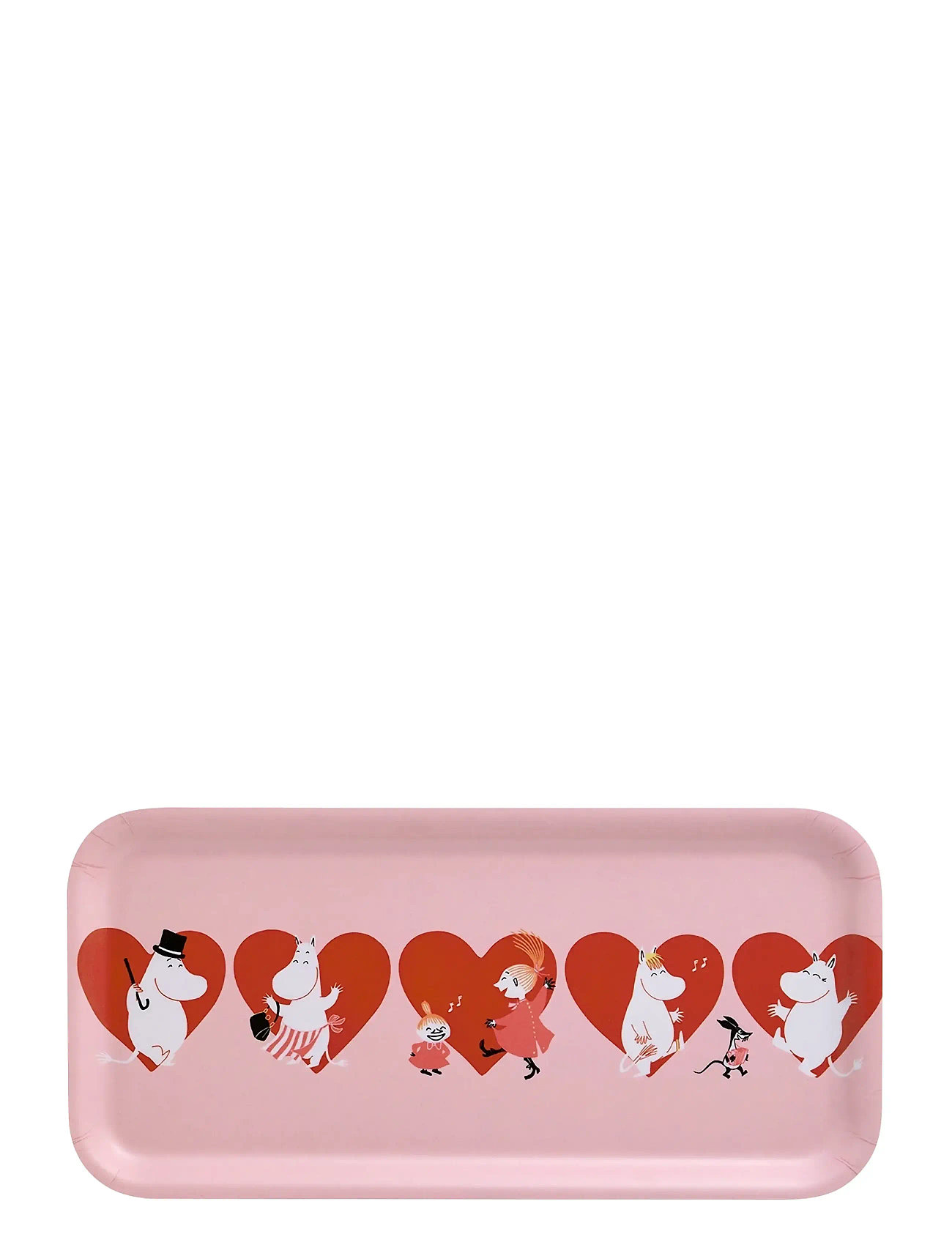 MUURLA Moomin Tray Heart 27X13Cm Pink - 27X13CM - Unisex