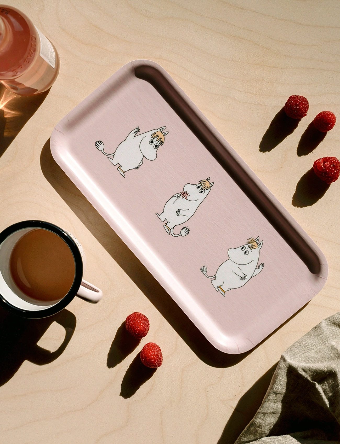 Muurla Moomin Tray Retro Snorkmaiden 27X13cm, 27X13 cm, Pink, Spisesteder Og Bordtilbehør > Bakker, Unisex