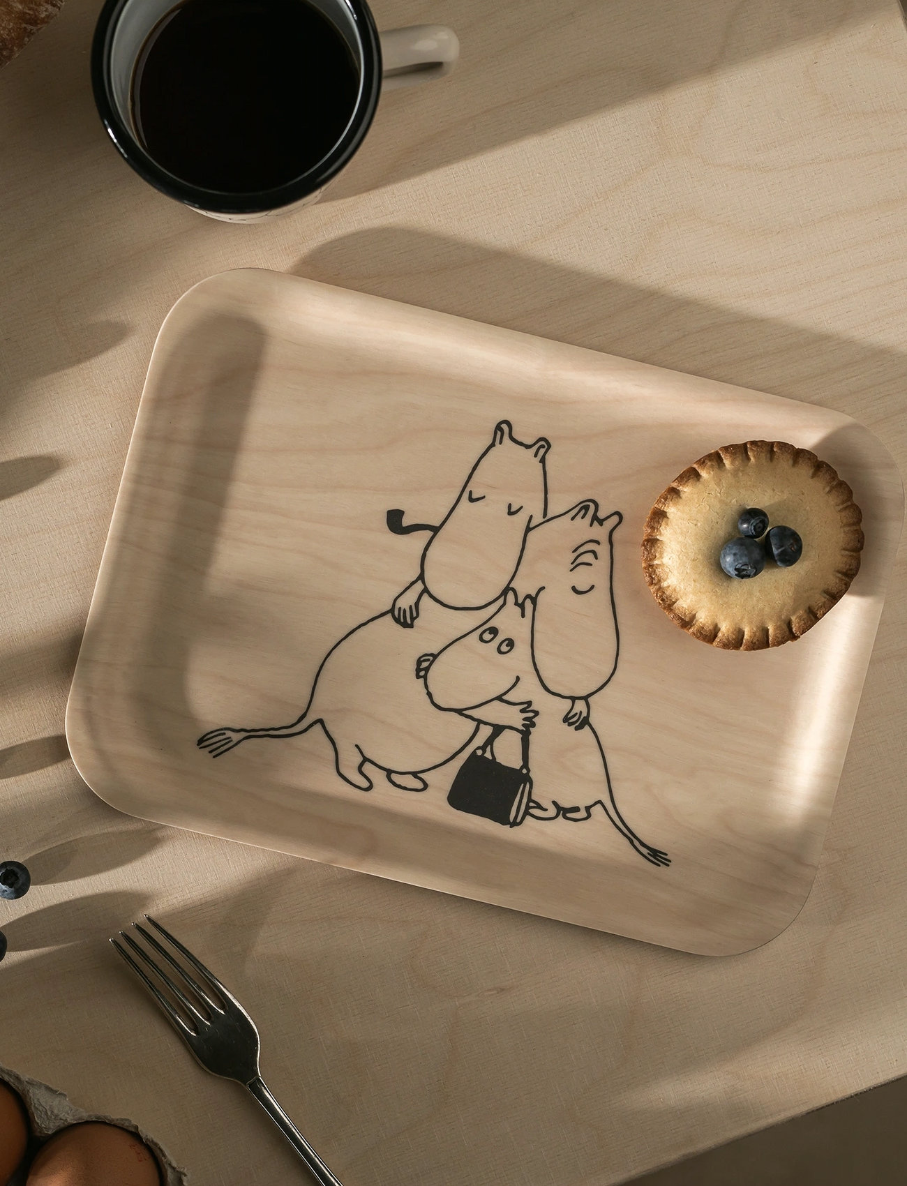 Muurla Tray 27X20cm Moomin 80, W27 cm, Spisesteder Og Bordtilbehør > Bakker, Unisex
