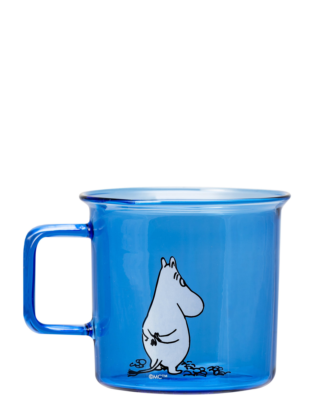 Moomin Glass Mug Moomin Home Tableware Cups & Mugs Coffee Cups Blue Moomin