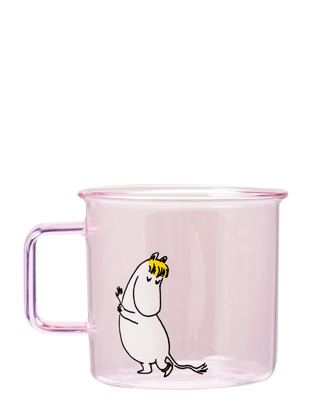 Moomin Glass Mug Snorkmaiden Home Tableware Cups & Mugs Coffee Cups Pink Moomin