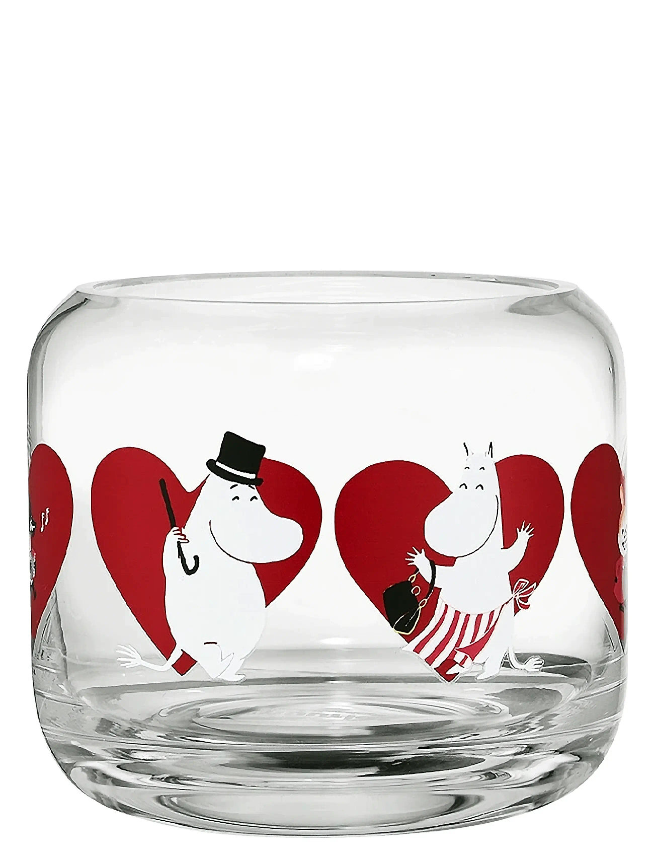 MUURLA Moomin Candle Holder Heart 8Cm CLEAR - H8CM - Unisex