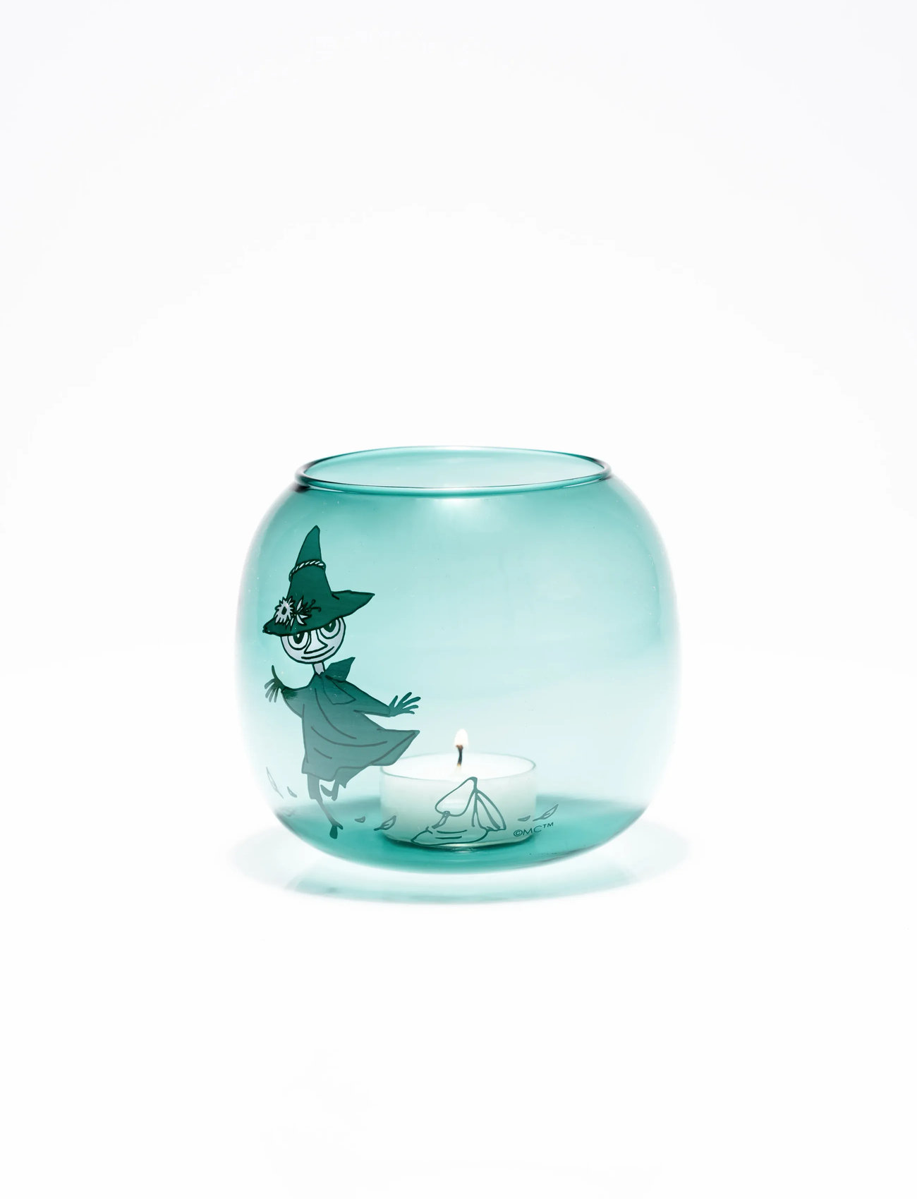 Muurla Moomin Tealight Holder Snufkin Green, 9.5 cm, Green, Lysestager & Lanterner > Fyrfadsstager, Unisex