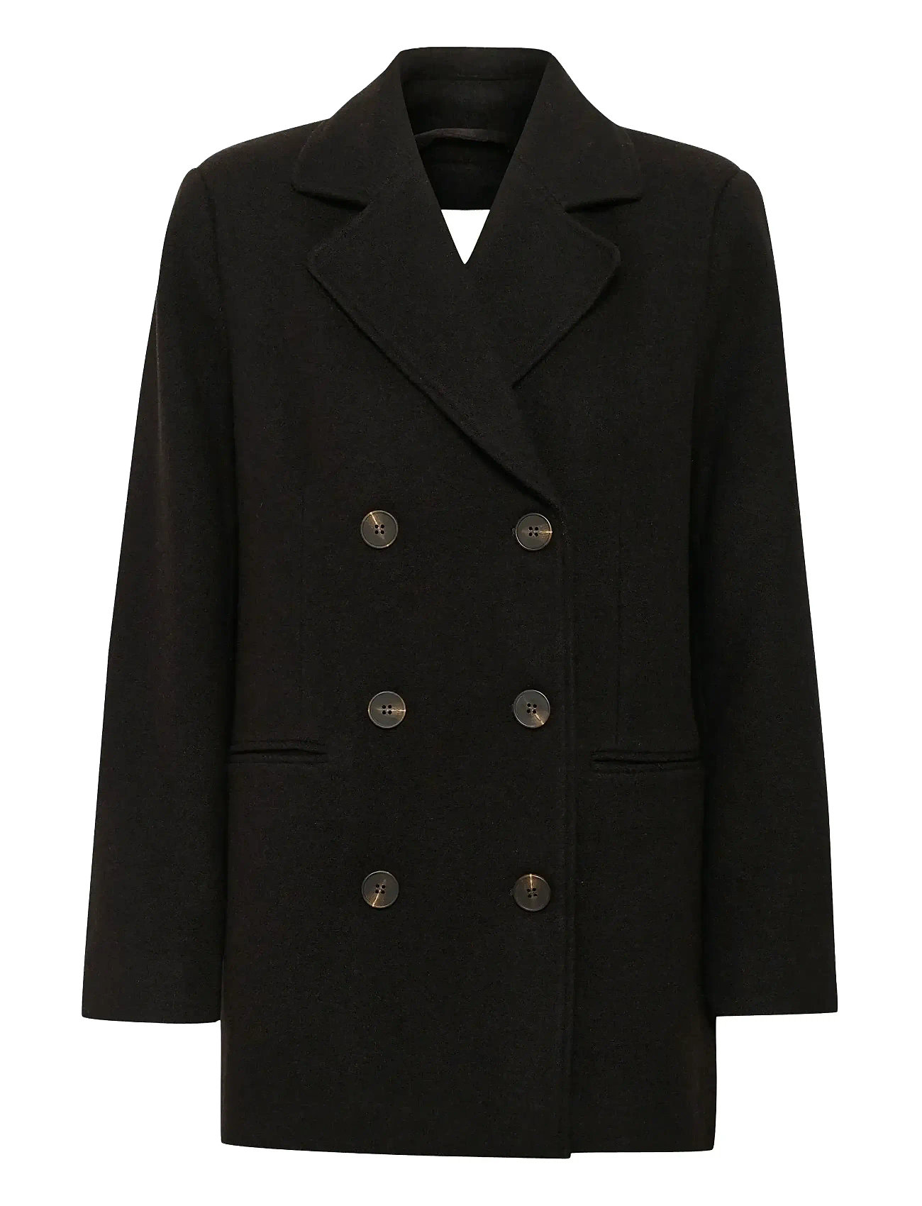 MY ESSENTIAL WARDROBE Franniemw Kurz Mantel Schwarz - 40 - Damen