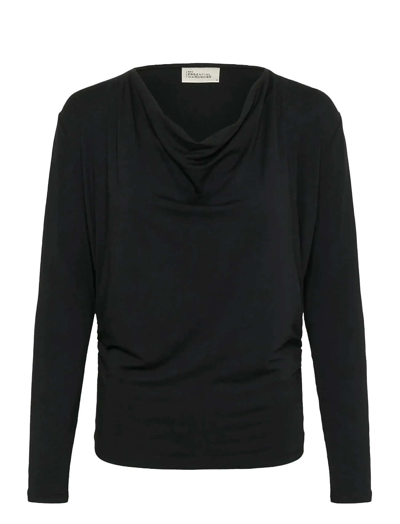 MY ESSENTIAL WARDROBE Vistamw Waterfall Bluse Schwarz - XL - Damen