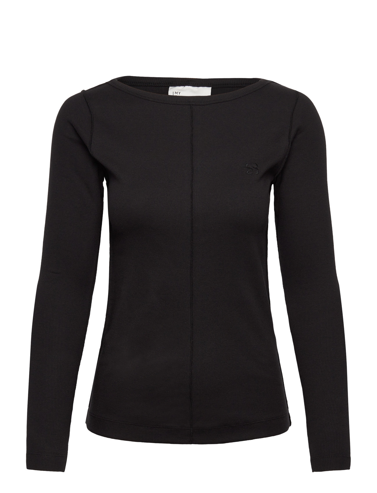 MY ESSENTIAL WARDROBE Mandymw Boatneck Ls Bluse Schwarz - S - Damen