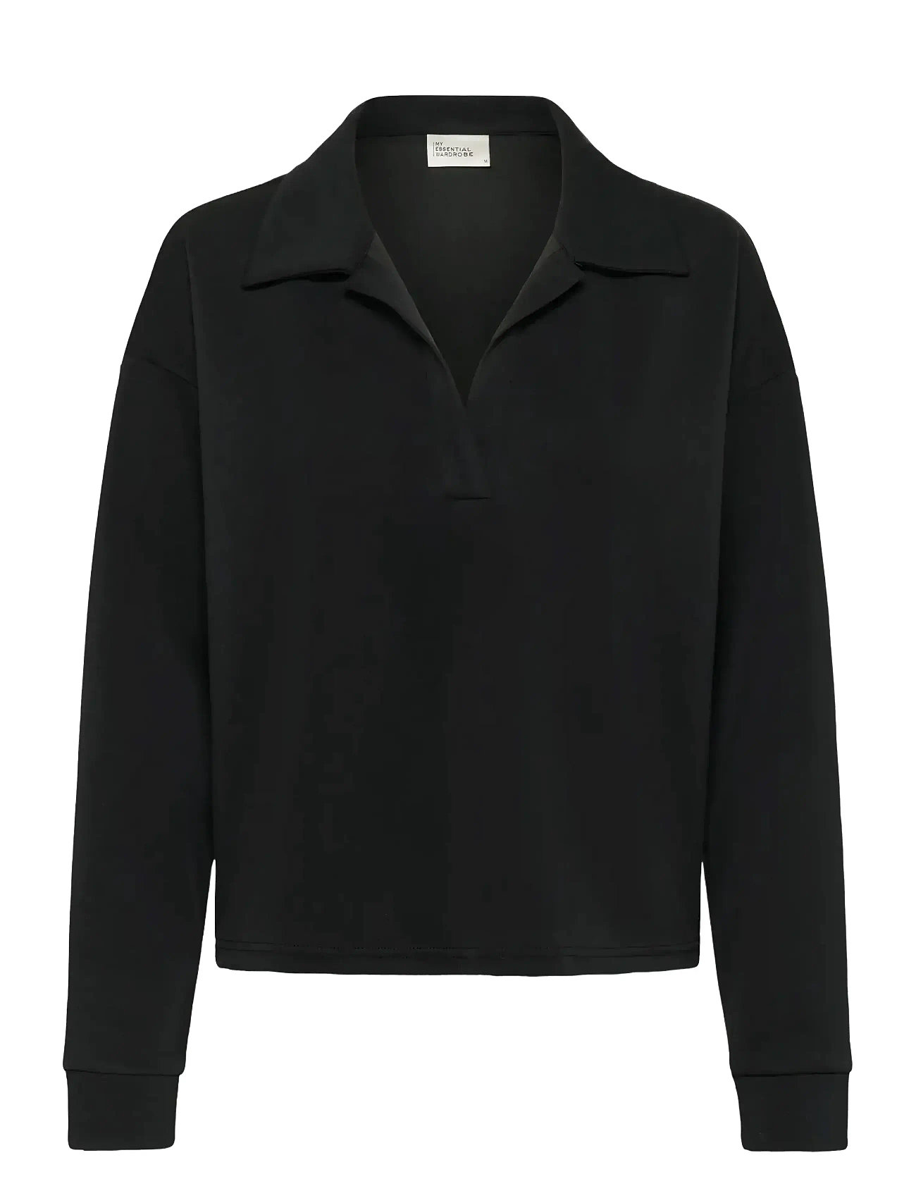 MY ESSENTIAL WARDROBE Hellemw Polo Bluse Schwarz - XS - Damen