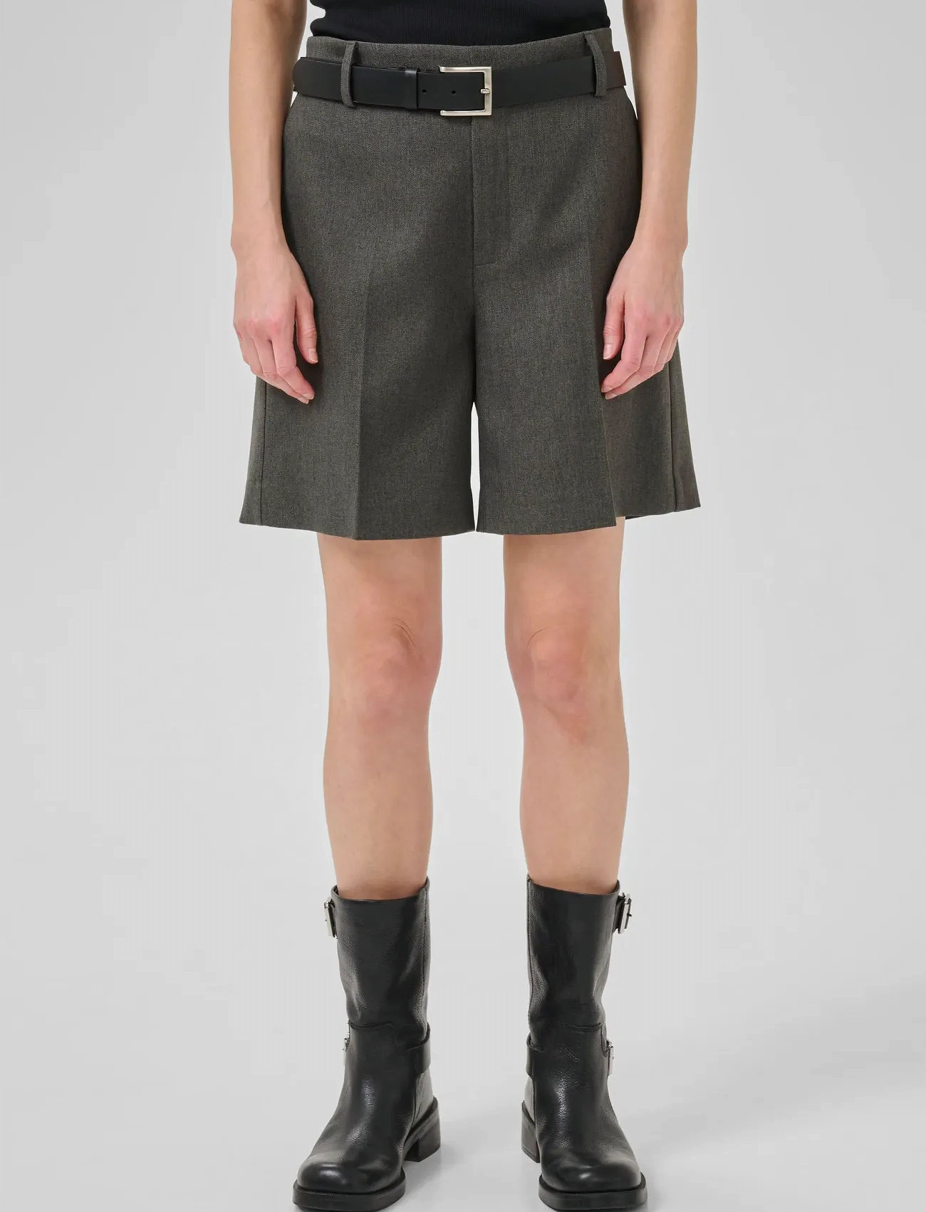 My Essential Wardrobe Spacemw Shorts, 44, Grey, Shorts > Afslappede Shorts, Dame