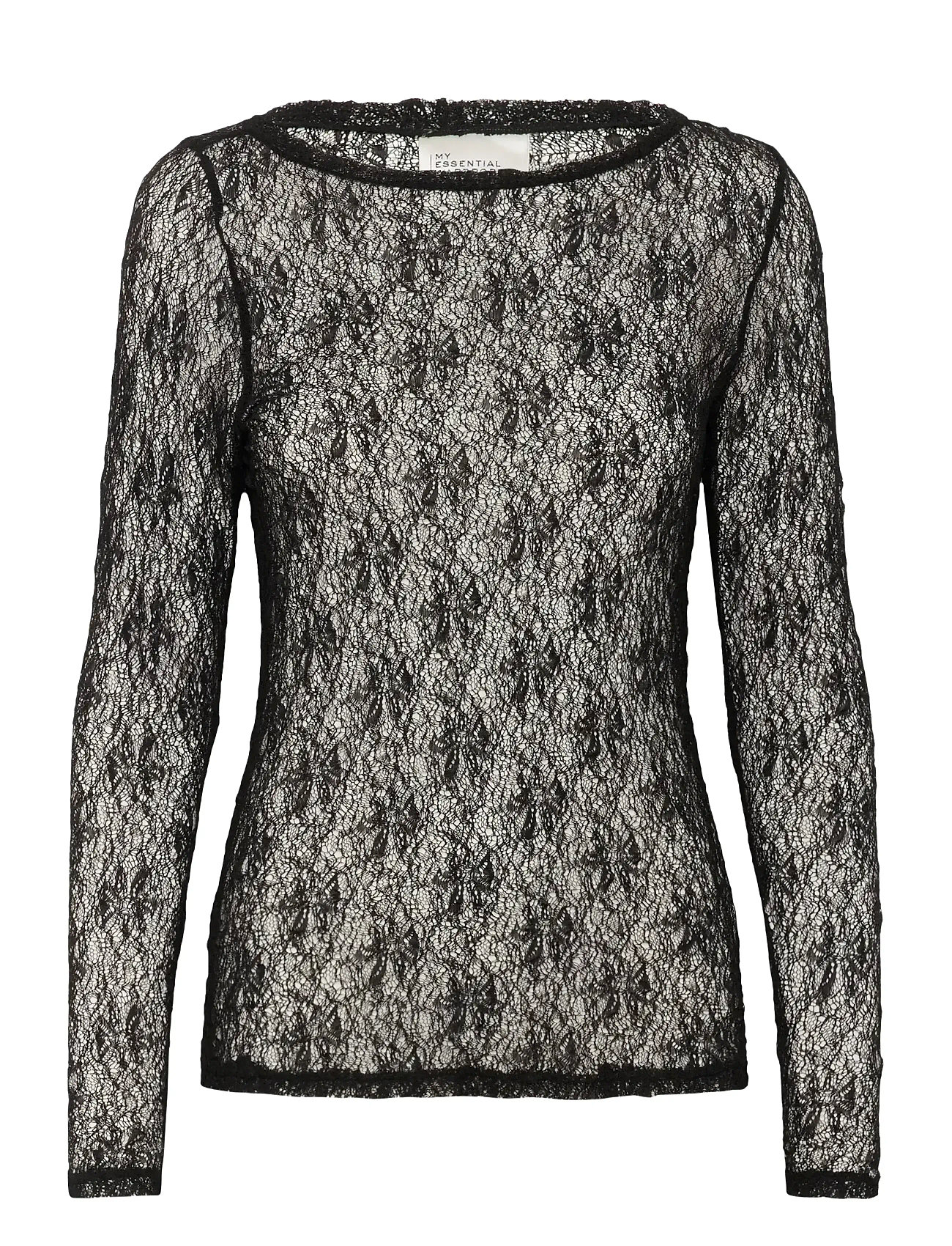 MY ESSENTIAL WARDROBE Mwrita Boatneck Ls Bluse Schwarz - S - Damen
