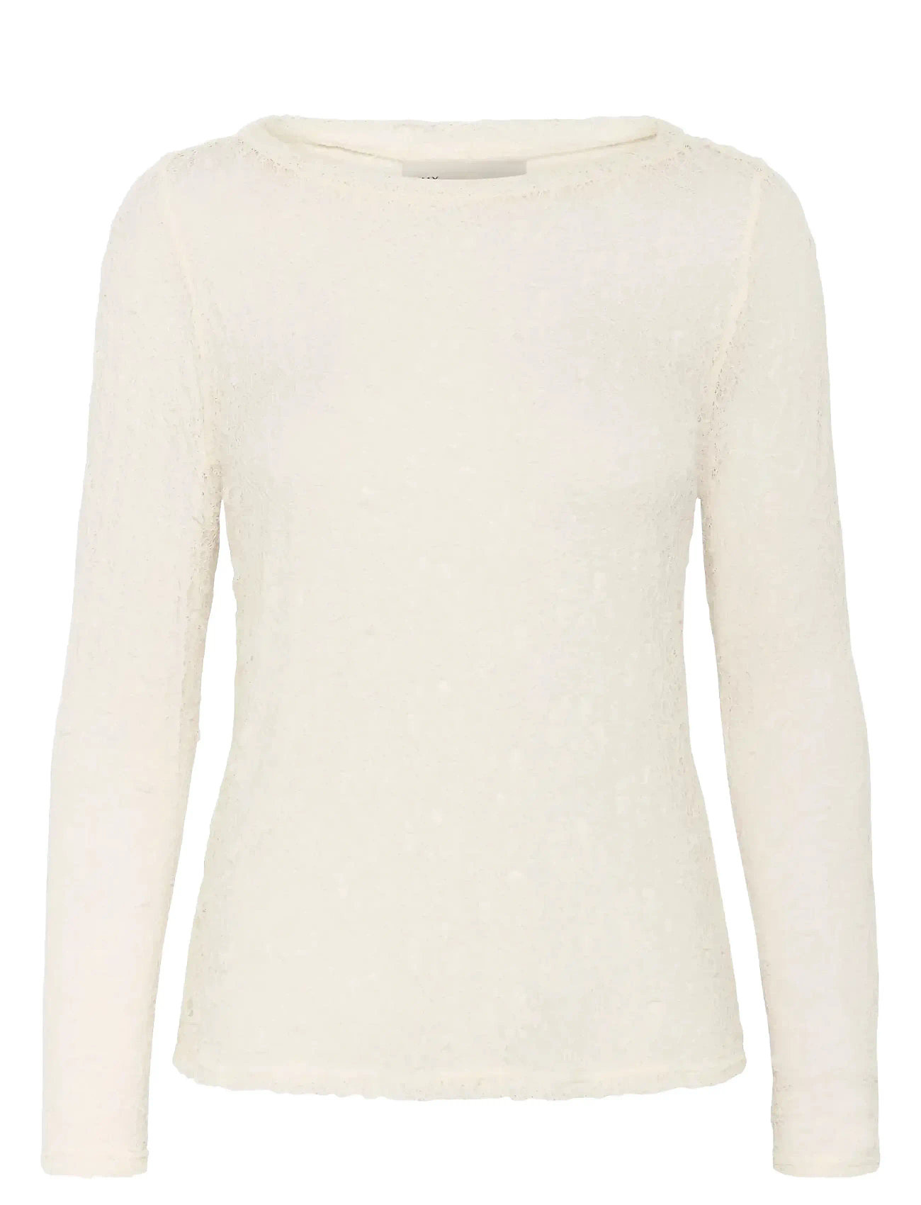 MY ESSENTIAL WARDROBE Mwrita Boatneck Ls Bluse Cream - M - Damen
