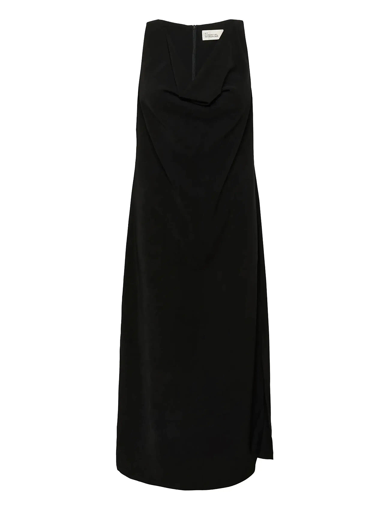 MY ESSENTIAL WARDROBE Mwmille Waterfall Kleid Schwarz - 34 - Damen