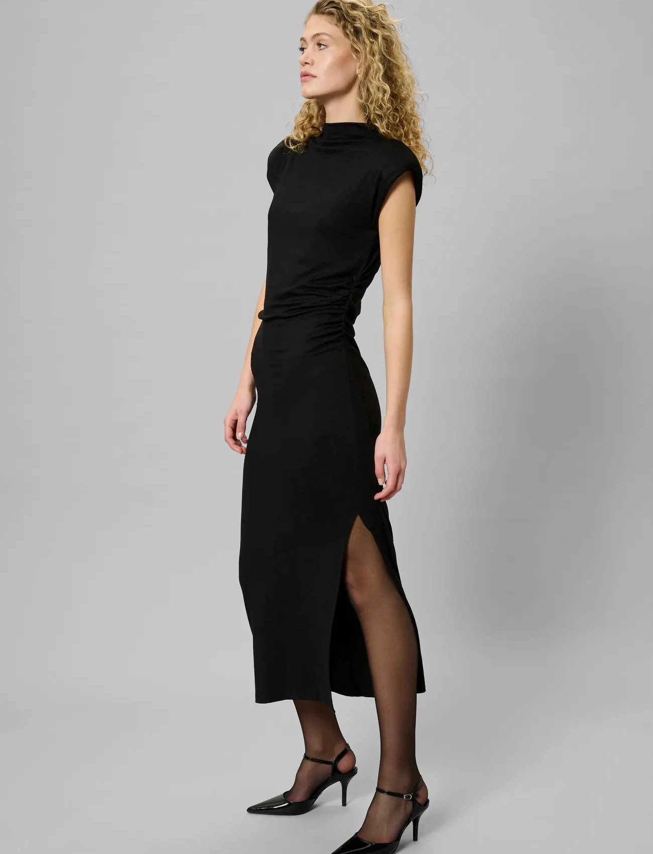 My Essential Wardrobe Mwgiggo Long Dress, XXL, Black, Kjoler > Knælange Og Midi, Dame