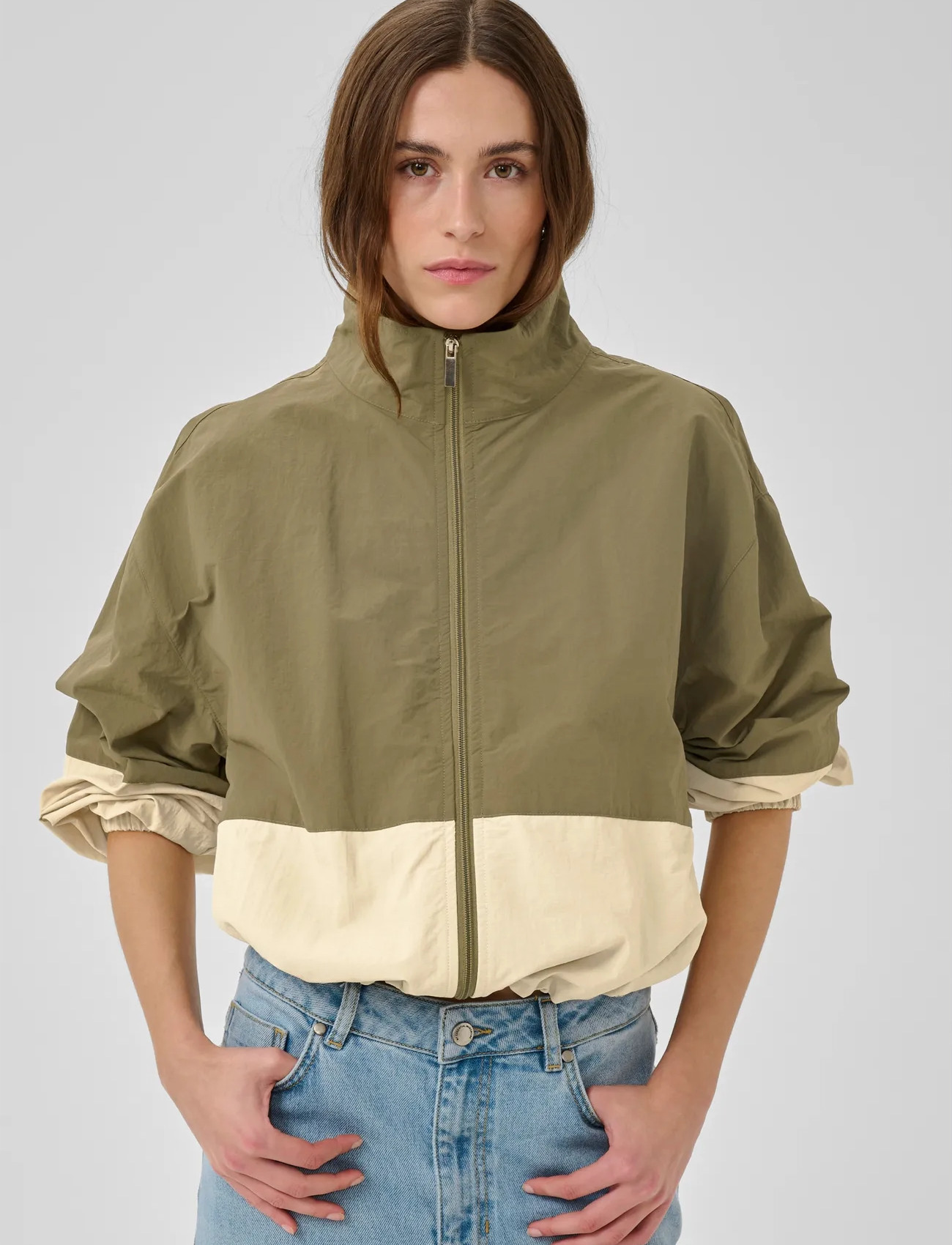 My Essential Wardrobe Mwquinn Track Jacket, 40, Green, Jakker > Let Sommerjakke, Dame