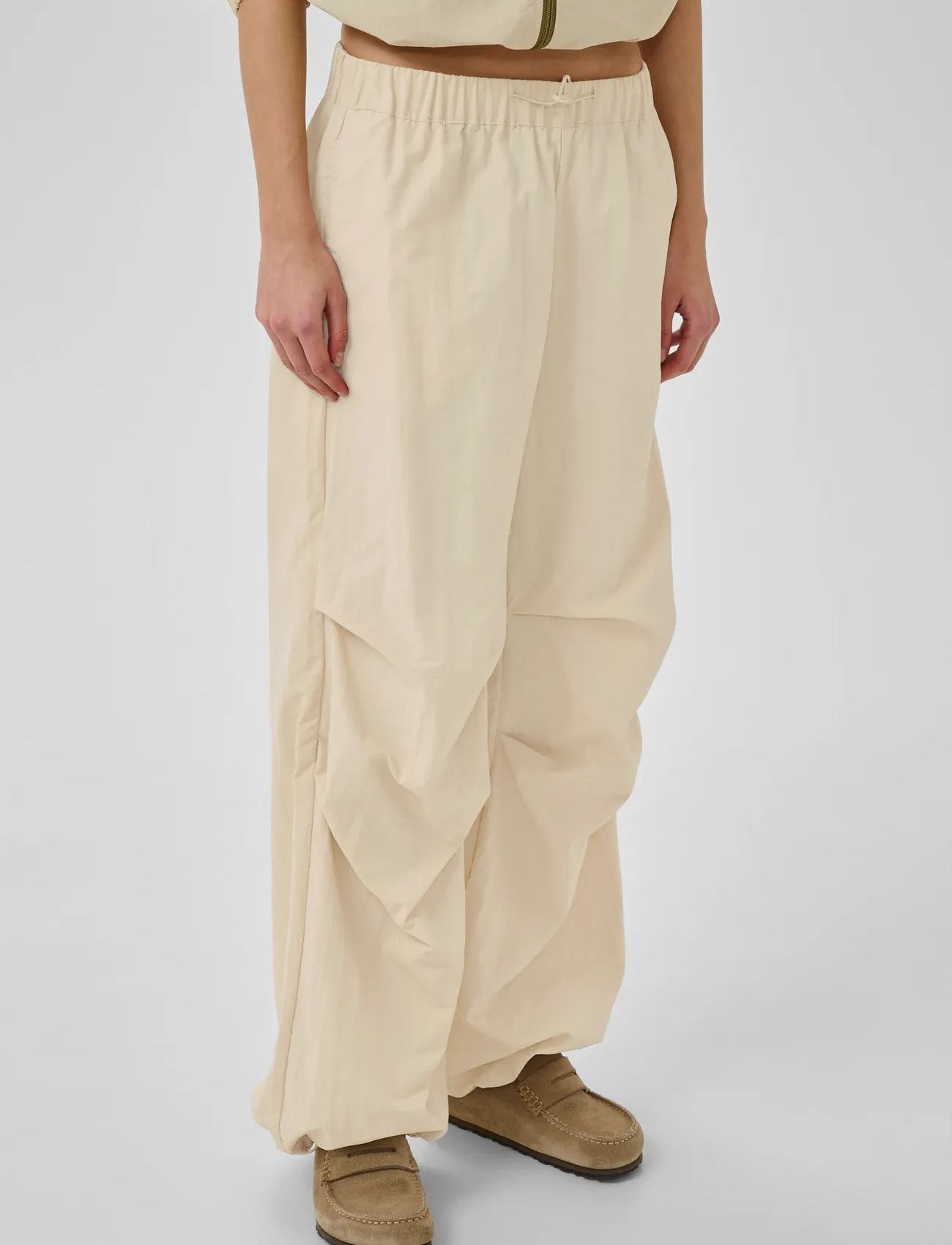 My Essential Wardrobe Mwquinn Track Pant, 38, Cream, Bukser > Brede Ben, Dame