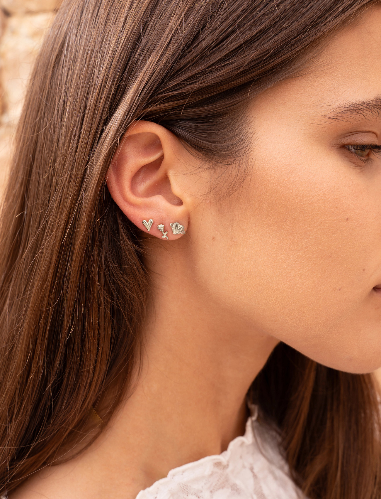 My Jewellery Earstud Mini Heart, One Size, Silver, Øreringe > Ørestikker, Dame