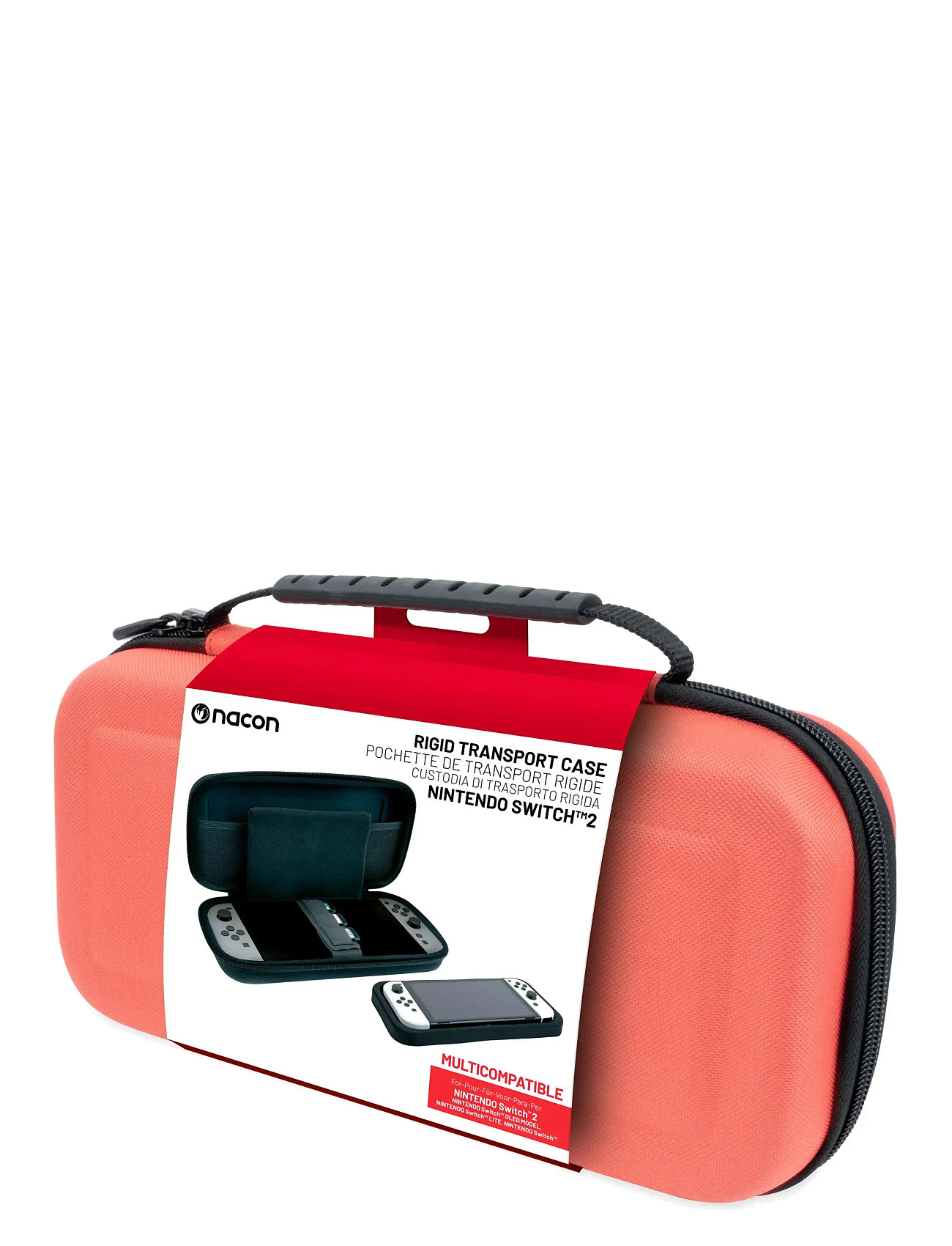 NACON Switch 2 Pouch Lcl Red, One Size, Black, Accessories > Other, Børn