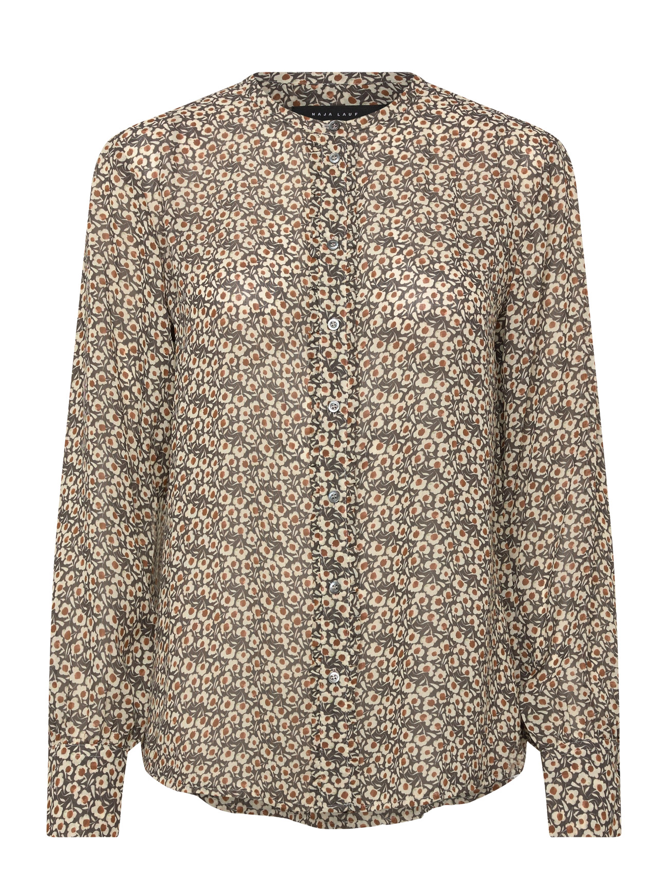 NAJA LAUF Ella Bluse Night Flower Beige - 40 - Damen