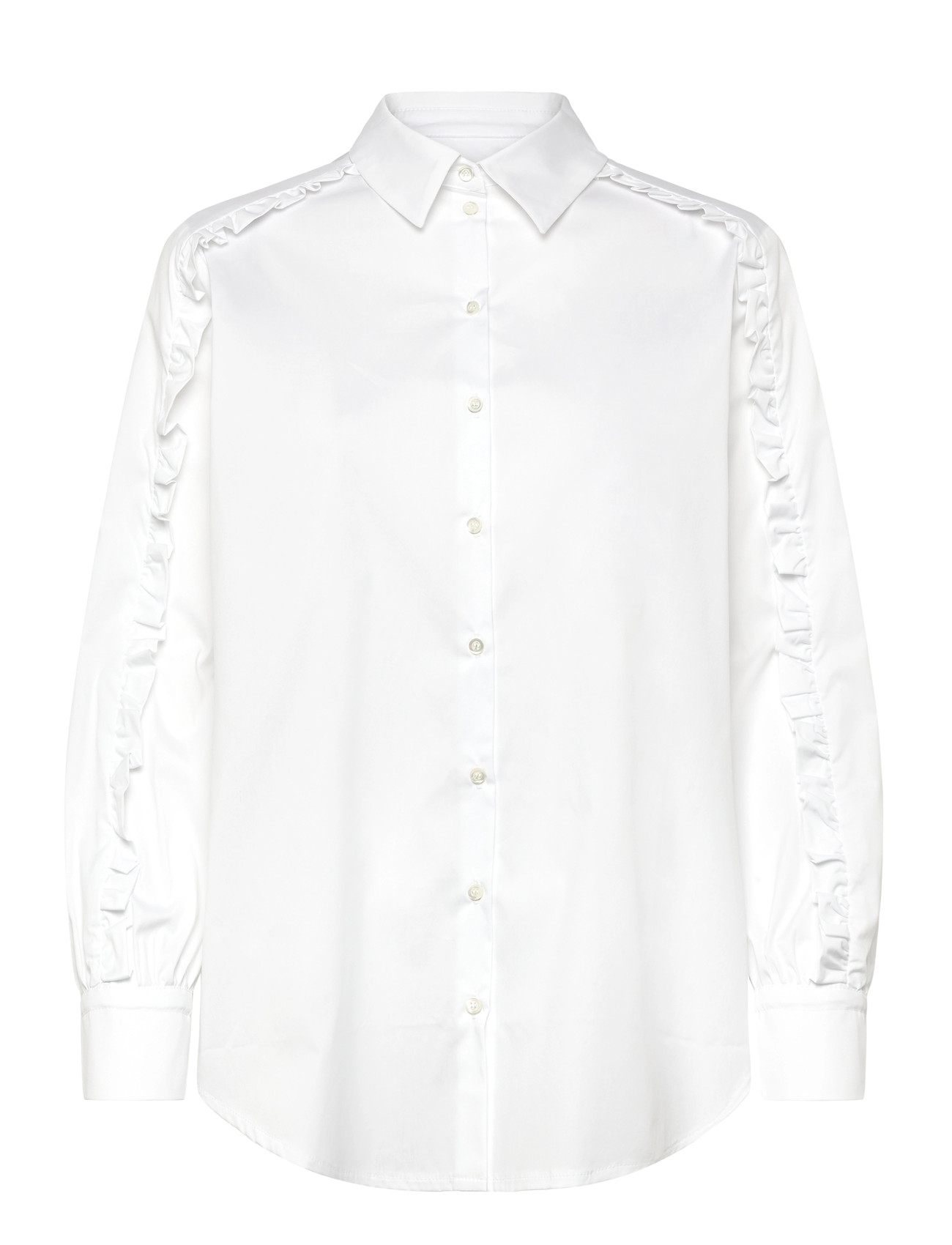 NAJA LAUF Kajsa Shirt Fancy Poplin Weiß - 34 - Damen