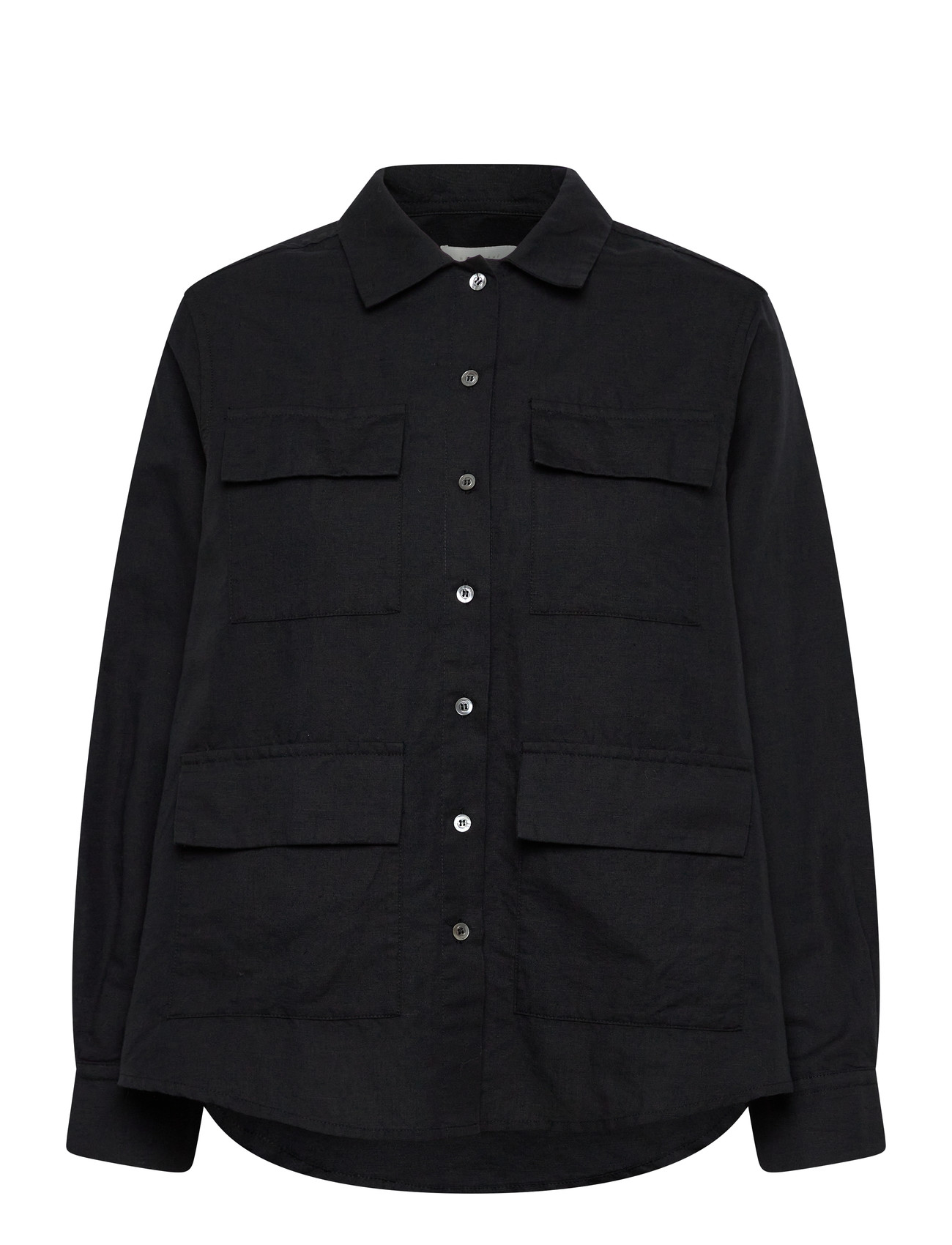 NAJA LAUF Alberta Shirt Linen Blend Schwarz - 36 - Damen