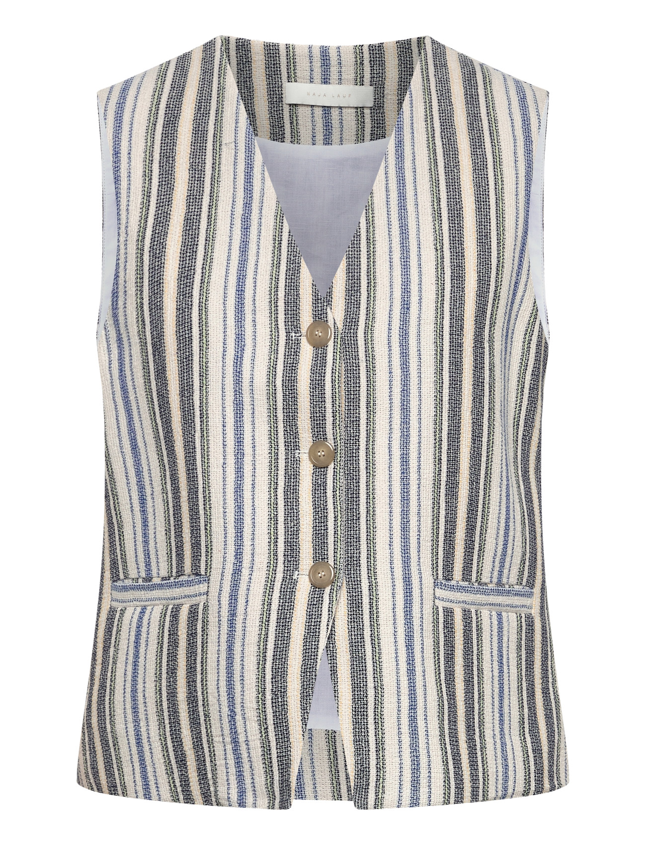 NAJA LAUF Migga Vest Rough Multi Stripe Patterned - 34 - Damen
