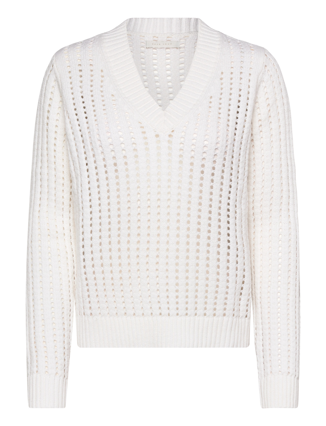 NAJA LAUF Jennie Pullover Open Knit Weiß - XL - Damen