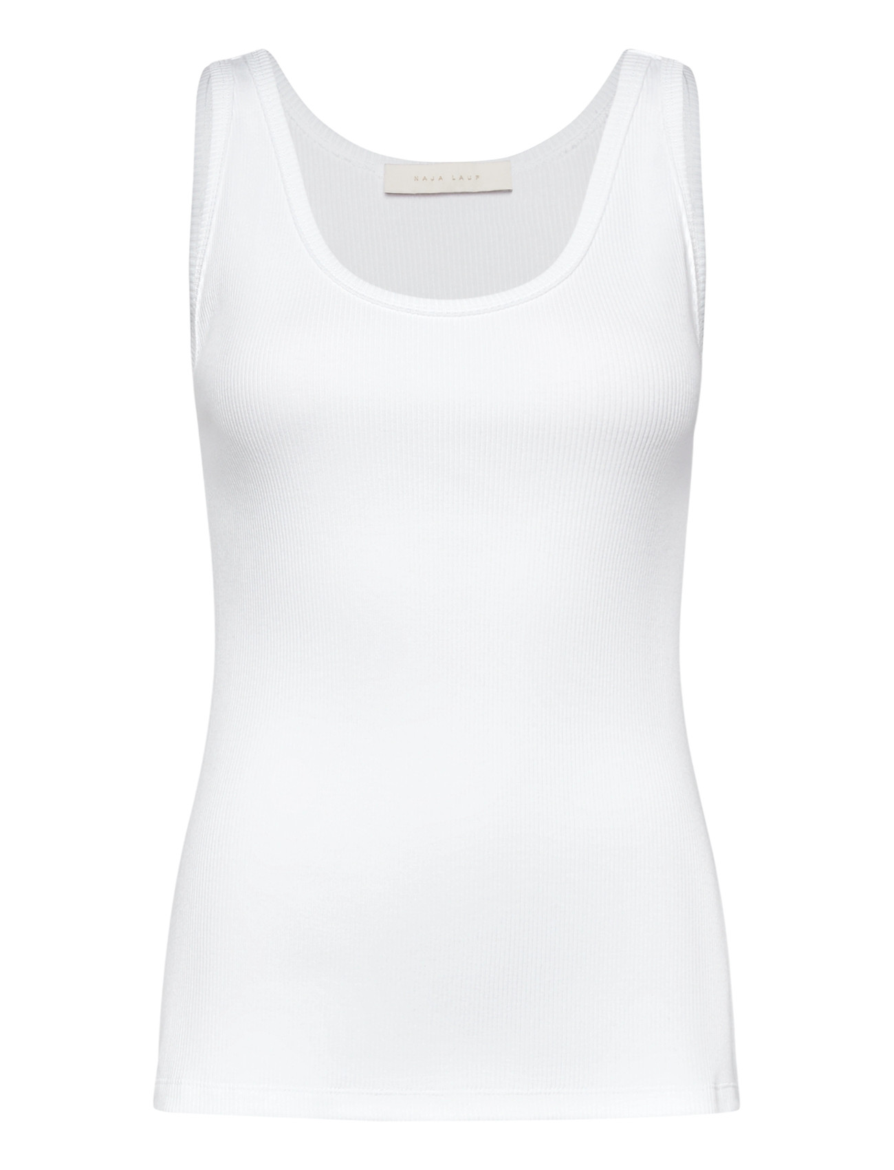 NAJA LAUF Star Tanktop Baumwolle Rib Weiß - XS - Damen