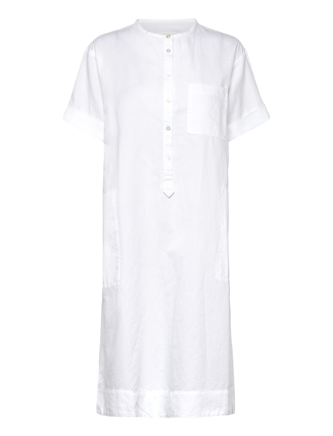 NAJA LAUF Virginia Kleid Linen Blend Weiß - 36 - Damen